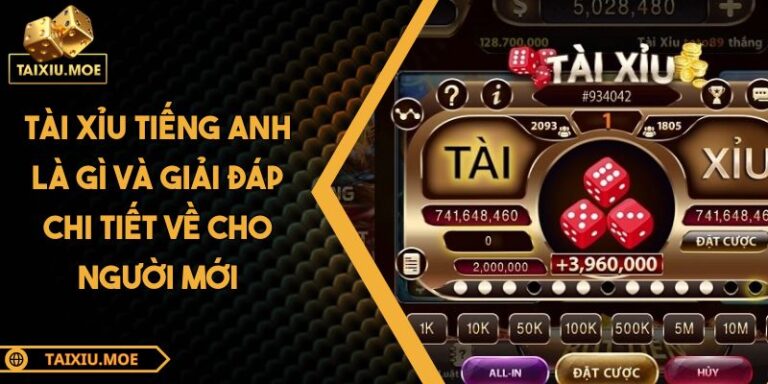 Tài Xỉu Tiếng Anh Là Gì Và Giải Đáp Chi Tiết Về Cho Người Mới 2 tài xỉu tiếng anh là gì